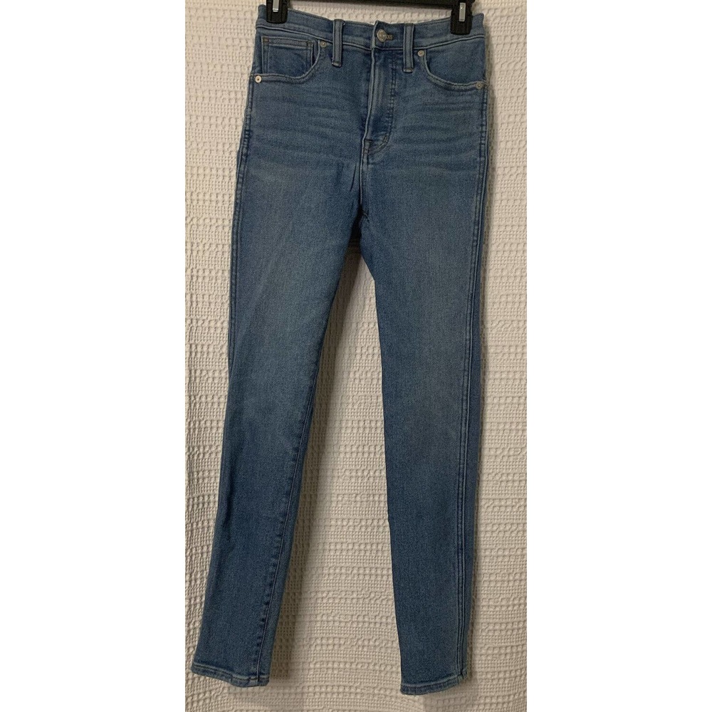 Madewell 10" High-Rise Skinny Stretch Jeans Size 27 Light Wash Cotton Blend
